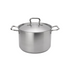 Browne Elements Stock Pot with Lid, Stainless Steel
