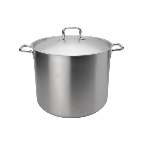 Browne Elements Stock Pot with Lid, Stainless Steel