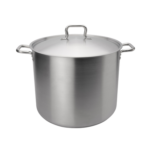 Browne Elements Stock Pot with Lid, Stainless Steel