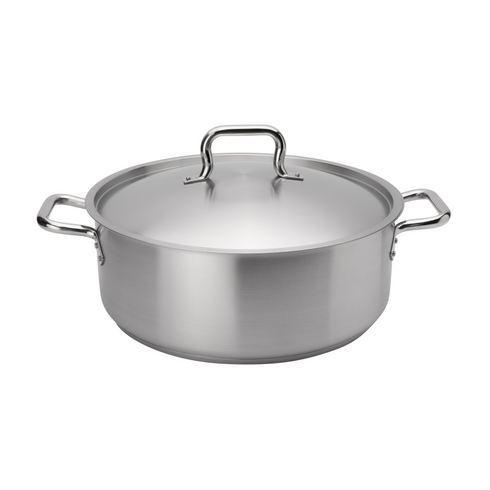 Browne Elements Brazier with Lid, Stainless Steel