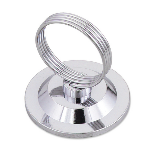 Browne Menu / Card Holder, 2.3" Flat Base, Nickel Plated