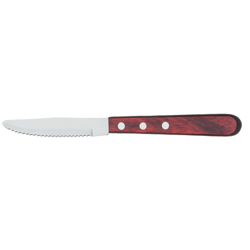 Browne Ridgeline Steak Knife, 9", Rounded Tip, Pakkawood Handle
