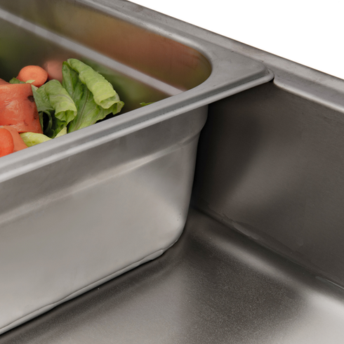 Browne | Réchaud économique, rectangulaire, acier inoxydable