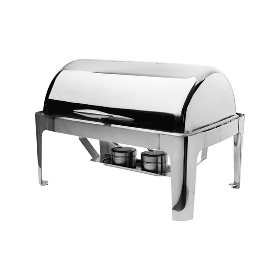 Browne Cadence Roll Top Chafer, Rectangular, Stainless Steel