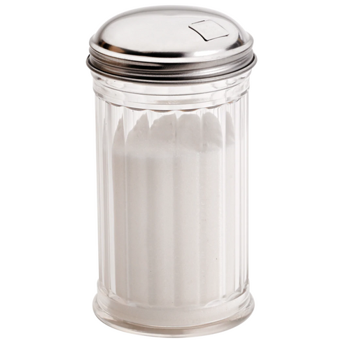 Browne | Verseur à sucre, versage latéral, 12 oz, plastique/acier inoxydable