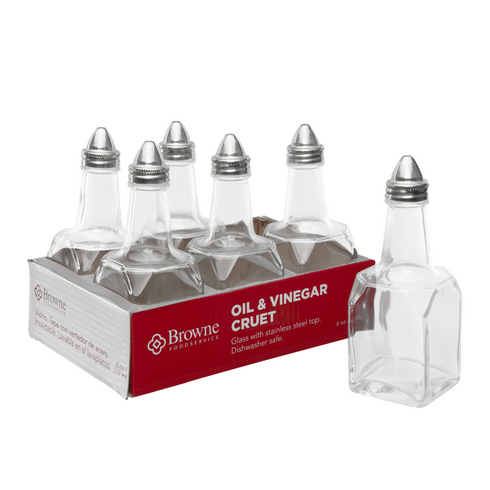 Browne Oil/ Vinegar Dispenser, 6 oz, Glass (6-pack)