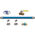 Dormont Blue Hose Gas Connector Kit, 1/2"