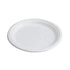 Globe Compostable Plates, White, Sugarcane (500-pack)