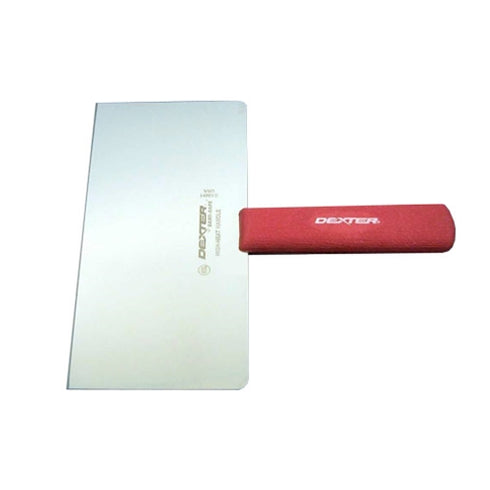 Dexter | Spatule/grattoir à grande lame, 8" x 3", manche rouge haute température