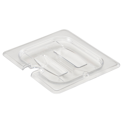 Cambro Camwear Food Pan Cover, Notched w/Handle, Clear