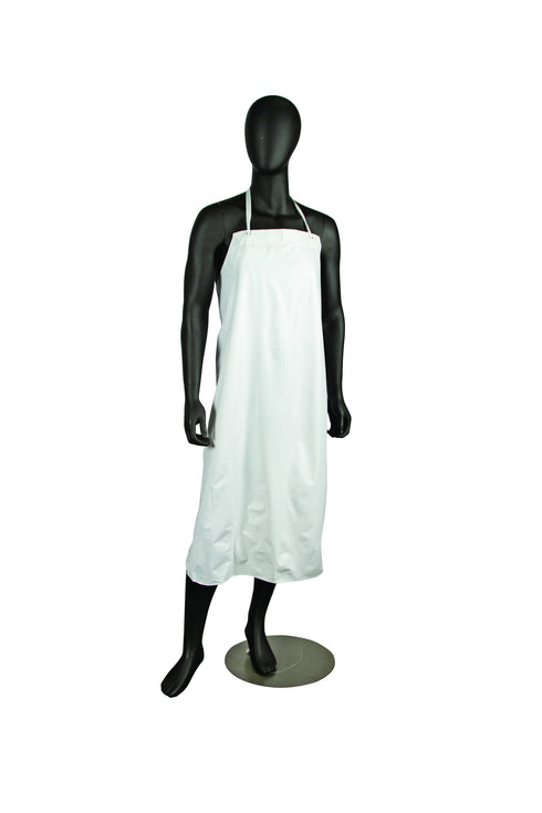 San Jamar Dishwashing Apron, White Vinyl