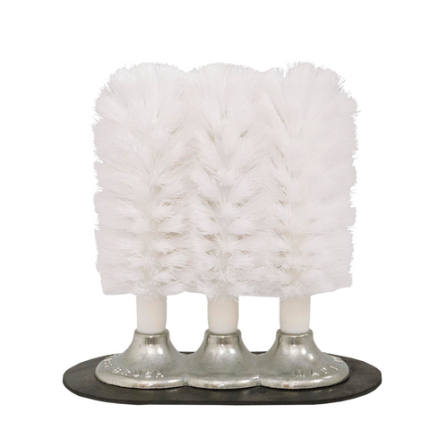 Browne Triple Glass Brush with Suction Base