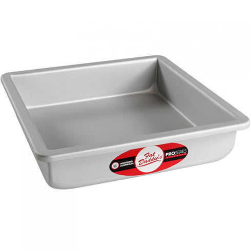 Fat Daddio's Square Cake Pan, 2" Deep, Anodized Aluminum, FINAL SALE