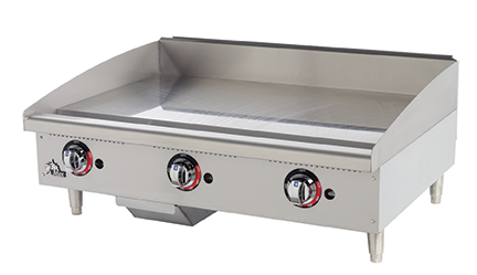 Star Holman Star Max Manual Gas Griddle, 36", Polished Steel Plate
