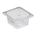 Cambro Camwear 1/6 Size Colander Food Pan, Clear