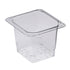 Cambro Camwear 1/6 Size Colander Food Pan, Clear