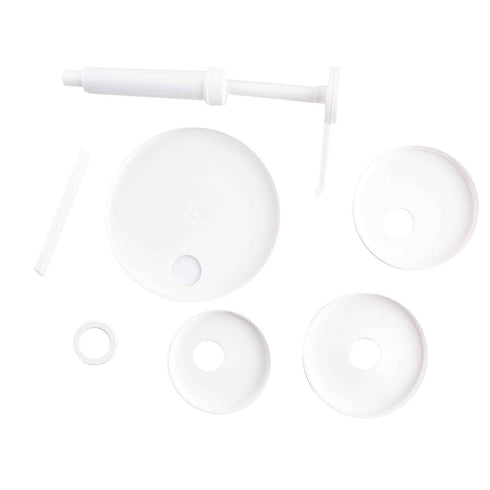 Artisanat de table | Kit de pompe économique, 1 oz, Pompe + capuchons d'adaptateur, Blanc