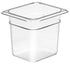 Cambro | Bac gastronome Camwear, taille 1/6, transparent