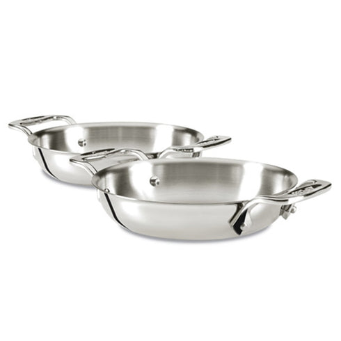 All-Clad Mini Gratins 2 Piece Set, 6", Stainless Steel
