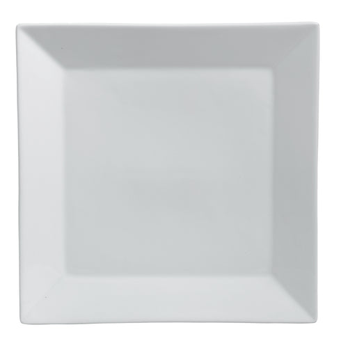 Acierite | Plateau carré en porcelaine Varick Cafe, 10,5 po (paquet de 12)