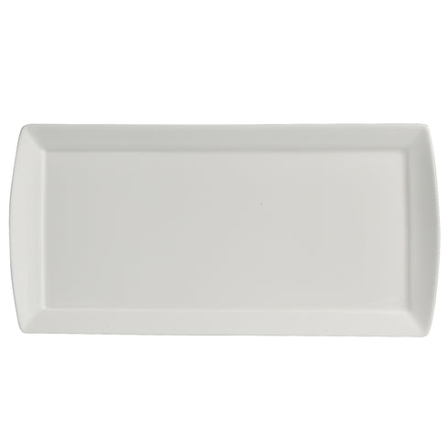 Steelite Parliament Curved Rim Rectangular Tray, 11 1/2" x 5 1/2" (12-pack)
