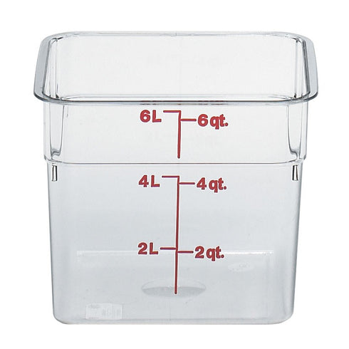 Cambro CamSquare Food Storage Container, Clear