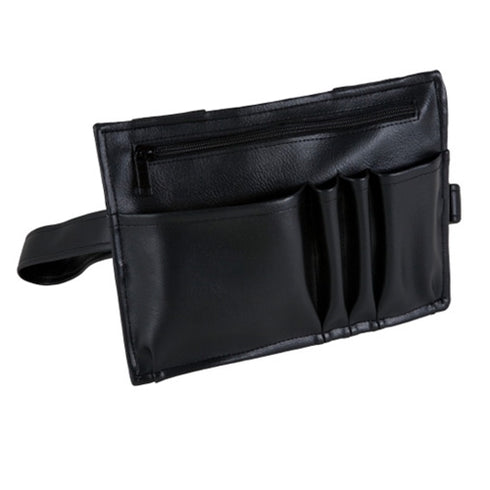 Bois noir | Pochette de serveur à 5 poches, vinyle noir