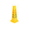 Globe Safety Cone, Bilingual, Yellow