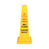 Globe Safety Cone, Bilingual, Yellow