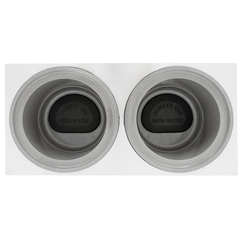 Vollrath 72028 Cayenne Round Heat 'N Serve Countertop Twin Well 7 qt Rethermalizer, 120V