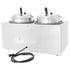 Vollrath 72029 Cayenne Round Heat 'N Serve Countertop Twin Well 7 qt Rethermalizer Package