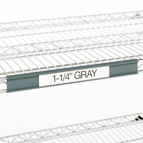 Metro Super Erecta Label Holder, Grey Plastic