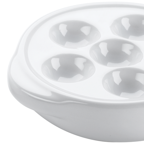 Browne | Assiette Escargot, 6 Compartiments, Blanc