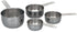 Browne 4 Piece Measuring Cup Set, Solid Handle, Stainless Steel