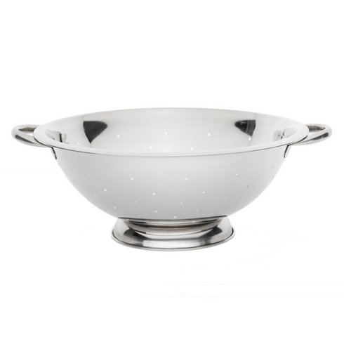 Browne Footed Colander, Mirror Stainless Steel