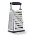 Cuisipro 4 Sided Box Grater with Soft Touch Handle, 9.5", Stainless Steel