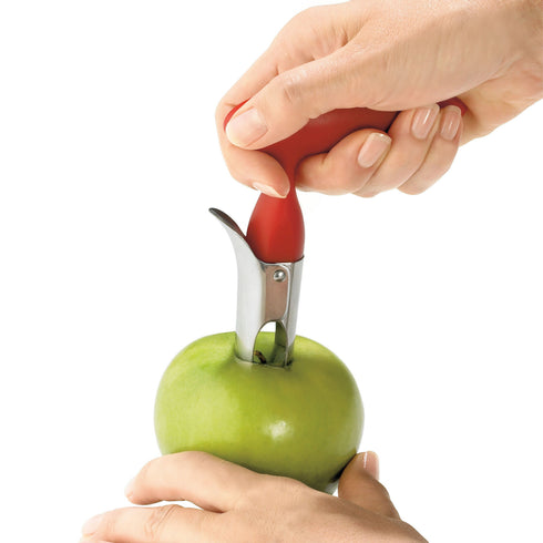 Cuisipro Apple Corer, 7", Stainless Steel/Red Plastic