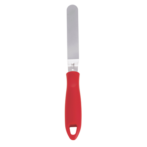 Cuisipro | Spatule décalée, 9", Acier inoxydable/Rouge