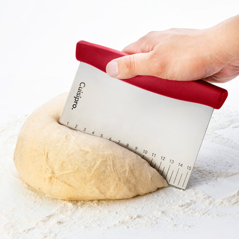 Cuisipro Dough Cutter, 6" X 4.5", Stainless Steel/Red