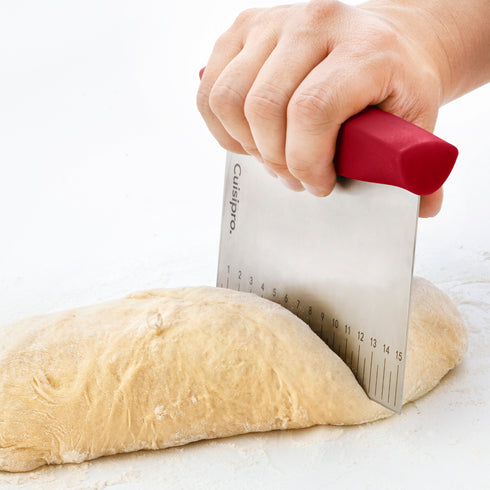 Cuisipro Dough Cutter, 6" X 4.5", Stainless Steel/Red