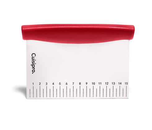Cuisipro Dough Cutter, 6" X 4.5", Stainless Steel/Red