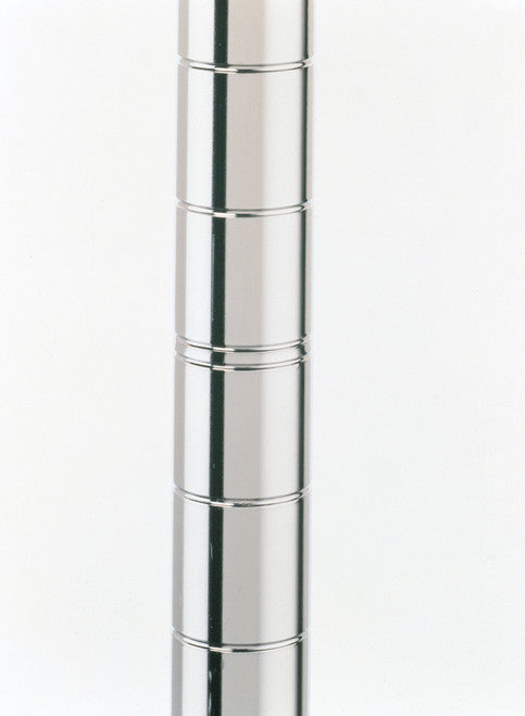 Métro | Poteau d'étagère en fil chromé avec pied réglable