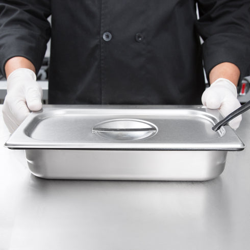 Vollrath Super Pan V Slotted Food Pan Cover, 22 Gauge Stainless Steel