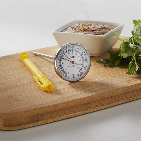 Taylor | Thermomètre à cadran à lecture instantanée, cadran 1,75", manchon jaune