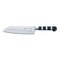 F. Dick 1905 Santoku Knife, Kullenschliff Edge, 7", Black