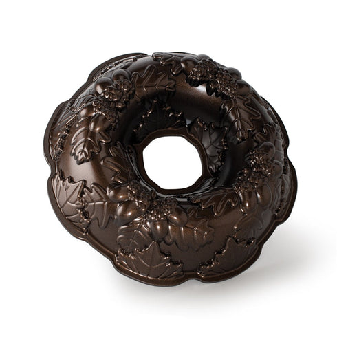 Nordic Ware Autumn Wreath Bundt Pan, 10 Cup, Cast Aluminum, Bronze Finish, FINAL SALE