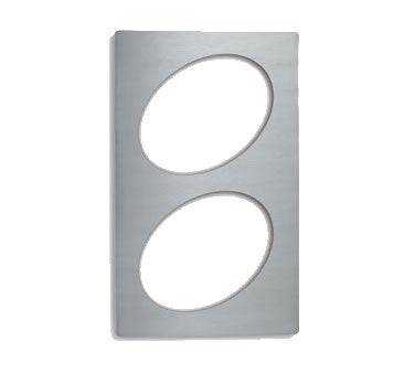 Vollrath | Plaque adapteur Miramar pleine grandeur avec 2 découpes ovales de 10", acier inoxydable