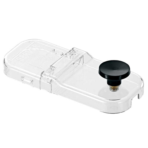 Server Hinged Slim Fountain Jar Lid, Clear Plastic