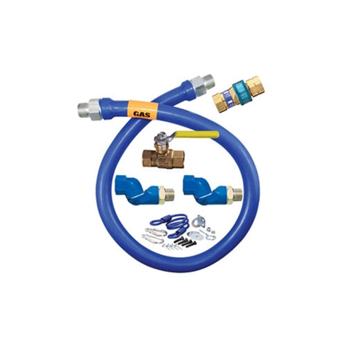 Dormont Blue Hose Gas Connector Kit w 2 Swivel MAX, 3/4" x 48"