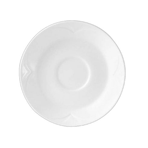 Steelite Bianco Single Well Saucer, 6", White (36-pack)
